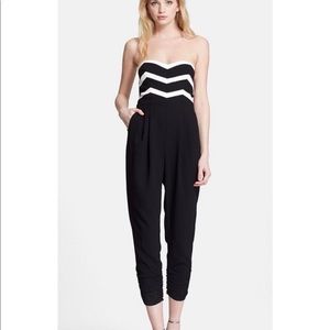 Chevron Carmela Combo Strapless Jumpsuit